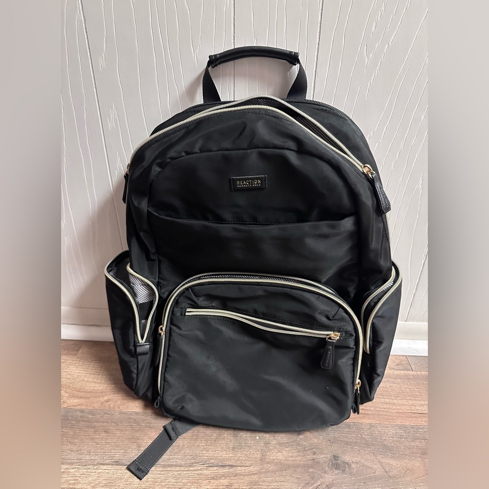 Kenneth Cole backpack tech compartment and roomy organization, inside and out
